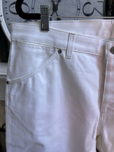 LOUIS VUITTON men's peek a boo Fluer white straight leg jeans EU 46 / US 36 x 33 - Picture 3 of 8