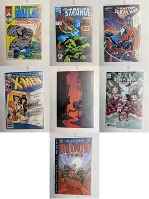   7x Comic Book Lot   - X-Men #172, Hulk #364, SPIDER-MAN #8, DR STRANGE #51