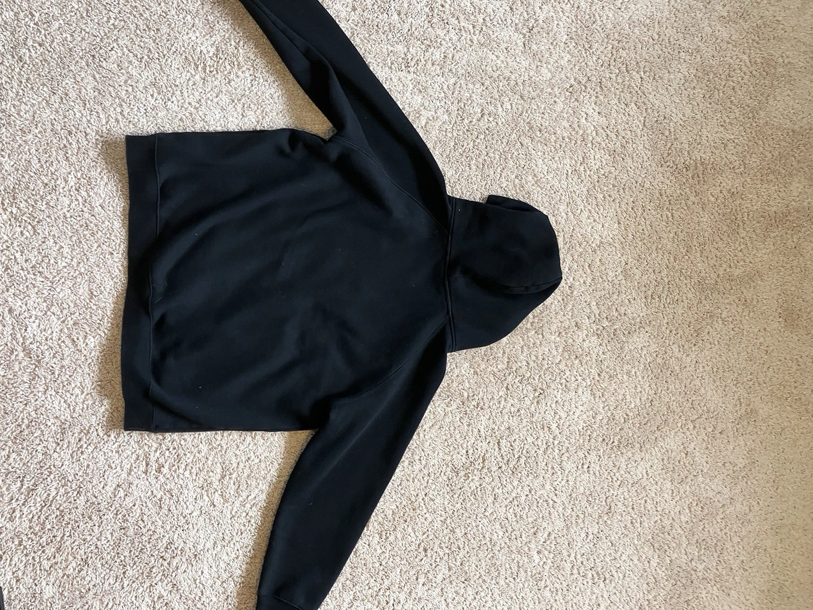 Felpa nera con cappuccio Fear of Gods Essentials taglia Large