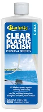 Star Brite Clear Plastic Polish 8 Ounce UV Protection for Acrylic Polycarbonate