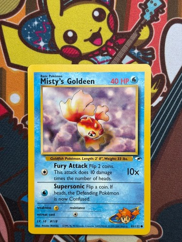 Misty's Goldeen 85/132 Gym Heroes englisch Pokemon Karten NM-EX