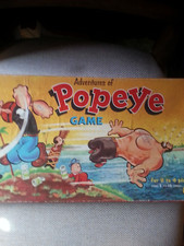 Vtg 1957 Adventures of Popeye Board Game near Complete VERY GOOD condition