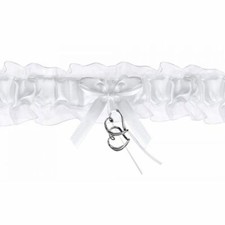 White Wedding Garter
