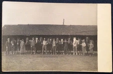 Horses & Handlers Real Photo Vintage Postcard