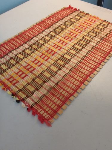 Placemats Bamboo Set of 9 Reversible Boho 17"x11" Mats - Picture 9 of 10