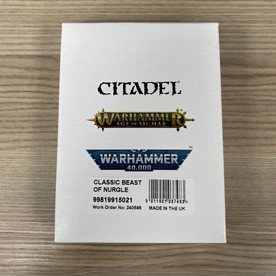 CLASSIC BEAST OF NURGLE CHAOS DAEMON WARHAMMER AGE OF SIGMAR 40,000 RESIN 40K