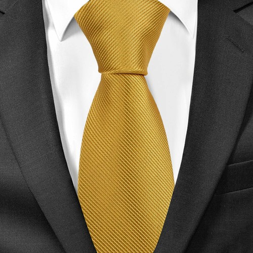 Mens Classic Striped Business Formal Woven Silky Ties Wedding Party Tie Neckties - Picture 44 of 50
