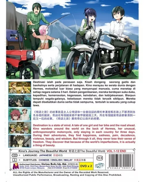 Kino's Journey Kino No Tabi The World Japan Anime Art Book and DVD for sale  online