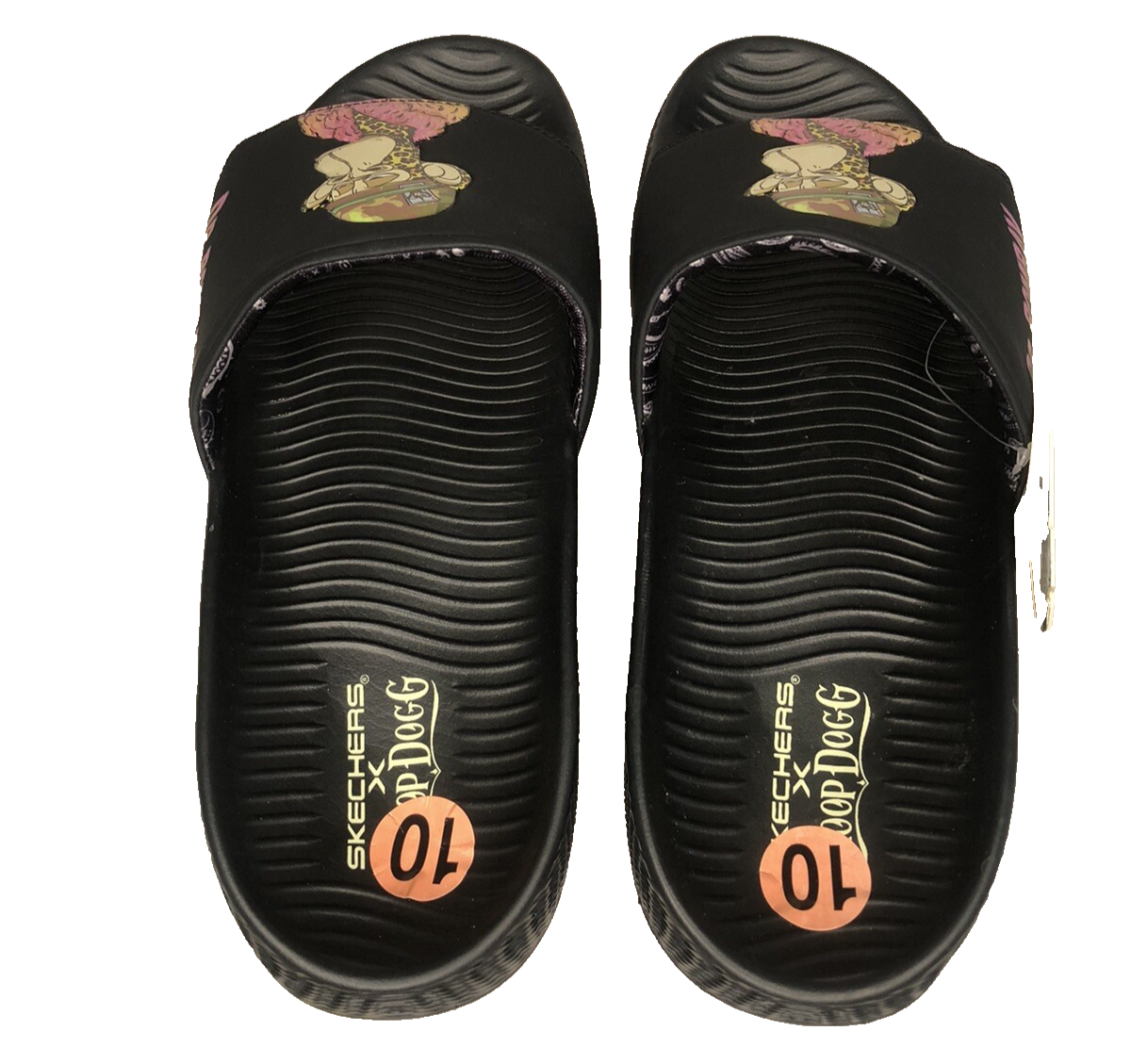 Skechers x Snoop Dog Slides Men's Sz 10 Dr. Bombay Smoking Ape