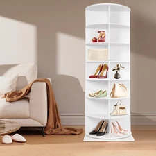 7 -Tiers Rotating Shoe Rack Storage Shelves 360 Degree Rotating Shoe Tower Rack