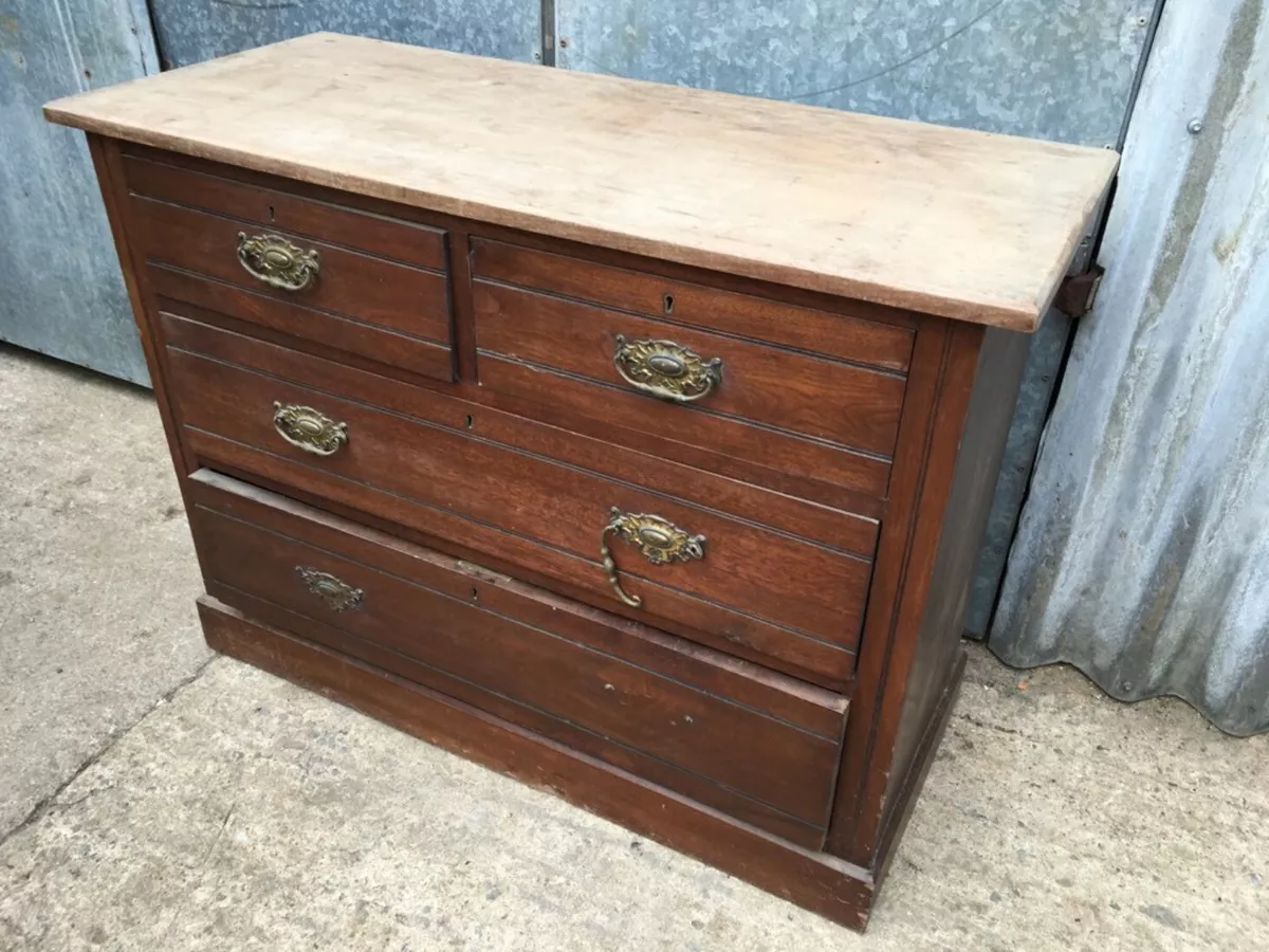 78.7cm X 106.5cm 1930s Mahogany 2 Over 3 Chest Of Drawers