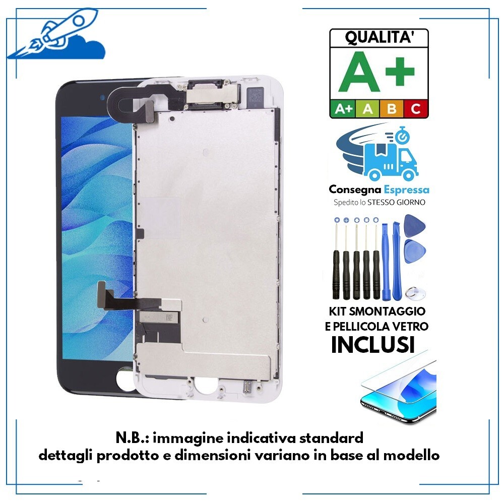 DISPLAY LCD TOUCH SCREEN ORIGINALE XIAOMI REDMI 5 PLUS MI5 BIANCO VETRO SCHERMO - Foto 3