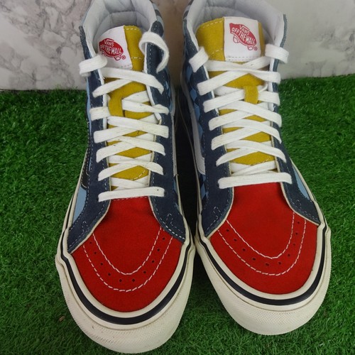 Vans Schuhe Größe 6,5 Damen Hi Top Sk8 Neuauflage 50. Patchwork Walking Turnschuhe - Bild 3 von 11