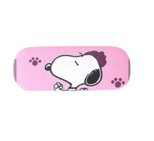 New Snoopy Peanuts Pink Wine Glasses Case Hard Protector Sunglasses Storage