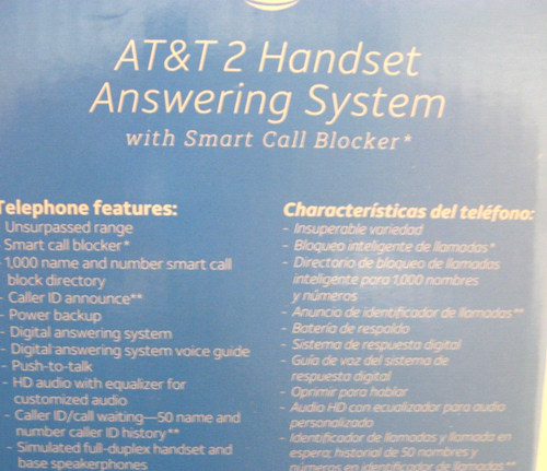 AT&T Expandable Cordless Phone Answering System DECT 6.0 Call Block 4 Handsets - Picture 10 of 11