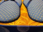 Dritz St Jane Sewing Box Coll. Flip Flops & Fish Oval Shape  8" x 6" x 3.5"  NWT — photo 4