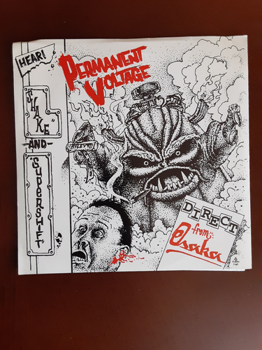 The Motards / Permanent Voltage record 7" Garage Punk Rock Austin, Texas - Picture 2 of 3