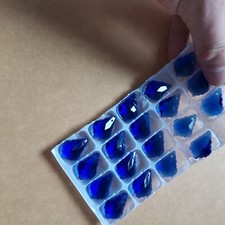 Suncatcher 20PC Blue Maple Crystal 20MM Faceted Fengshui Glass Prism Chandelier