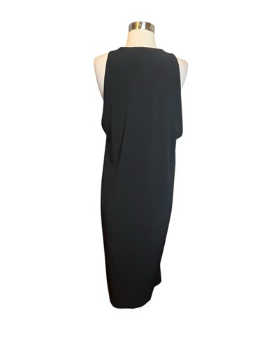 Vestido Lululemon The Lab Lahar Talla Grande Negro Sin Mangas Midi Cremallera Rápida - Imagen 4 de 6