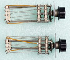 Qty 2: Ceramic Deck Rotary Switches, 2P11T, with double sided ceramic wafers