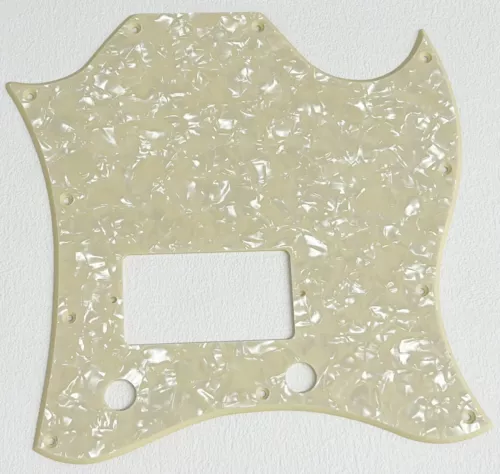 For Gibson SG Standard Single Humbucker Guitar Pickguard 1 Ply Cream Pearl