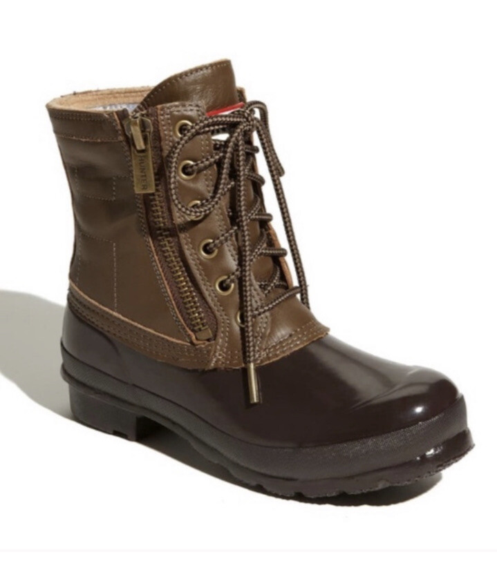 Hunter Corwin Brown Lace-Up Rain Snow 