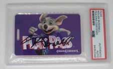 Nolan Bushnell signed autographed psa slabbed Chuck E Cheese play pass Atari