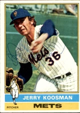 Jerry Koosman Autographed 1976 TOPPS Card #64 New York Mets 183486