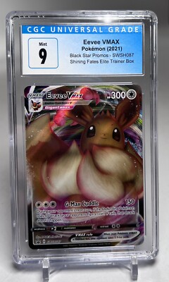 Eevee VMAX Shining Fates SWSH087 CGC Graded 9 Pokemon Card | eBay
