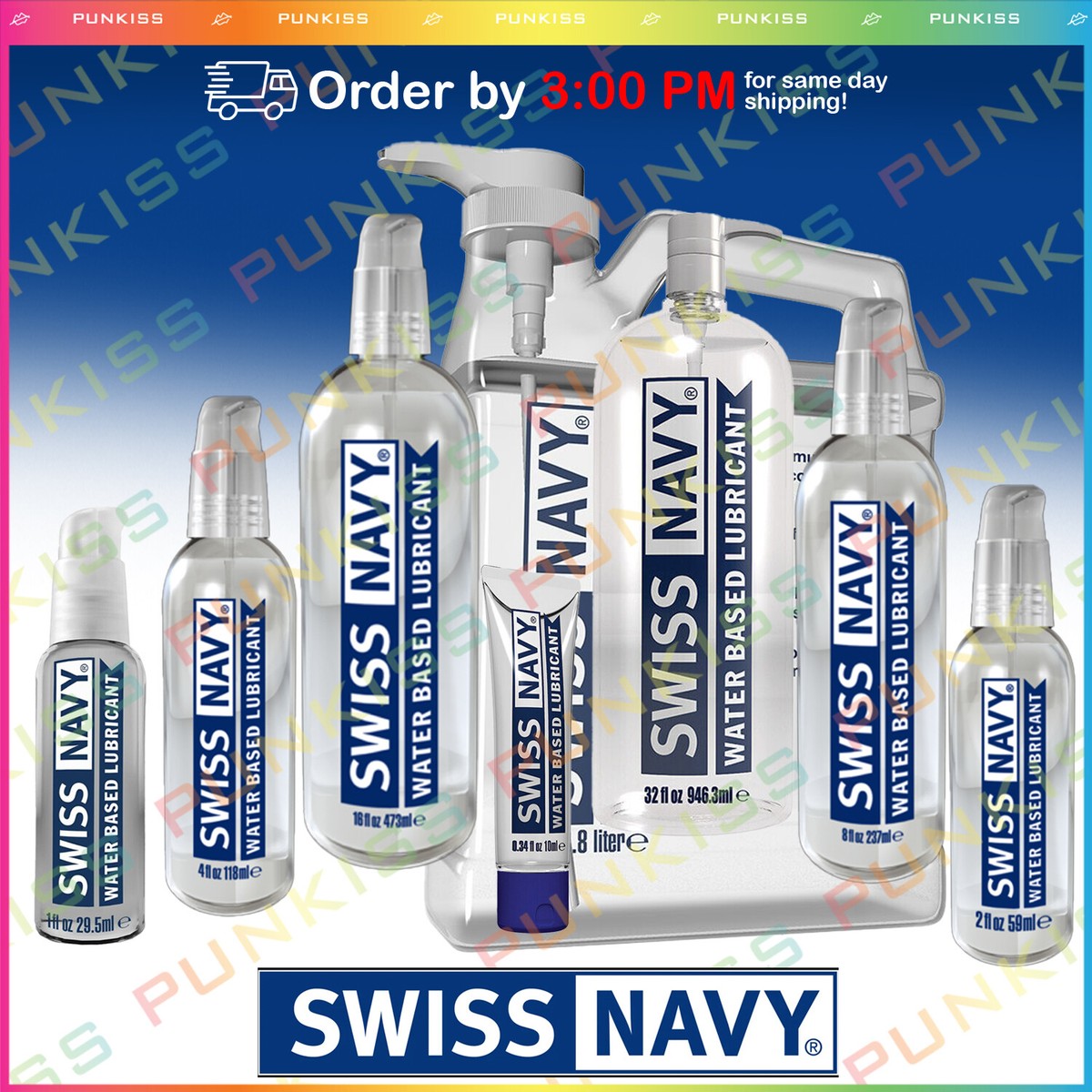 Swiss Navy Water Based Lubricant | Premium & Natural Long Lasting | Choose  Size | eBay