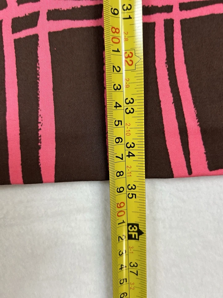 David Meister Shift Dress Size 4 Stretch Cotton Sleeveless Brown Pink Pockets - Image 4 of 4