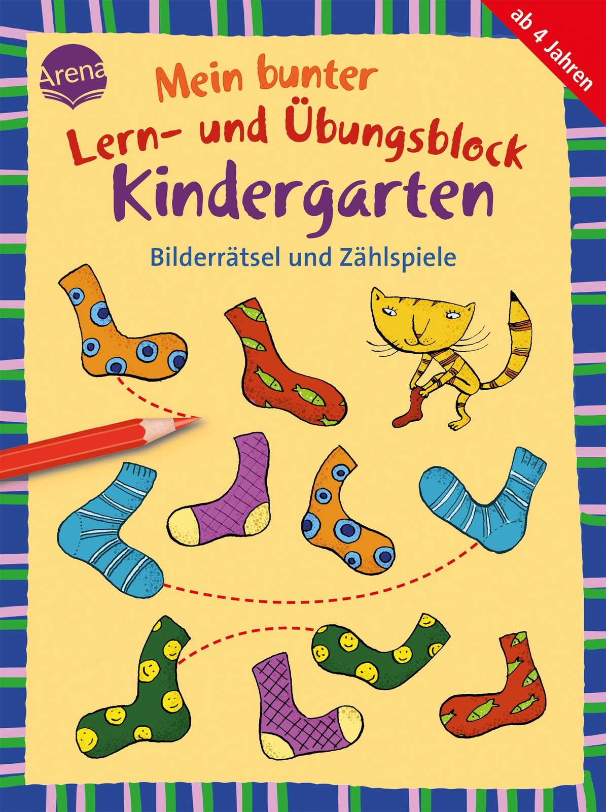 Mein Bunter Lern- Und Übungsblock Kindergarten. Bilderrätsel Und