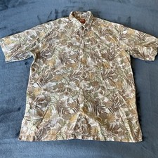 Pau Hana Hawaii Short Sleeve Button Up Casual Tropical Collar Shirt Medium