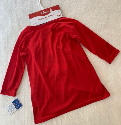 Disney MINNIE MOUSE Nachthemd SET Mädchen 2T Pyjama passend 18" Puppe PJ Kleid NEU - Bild 5 von 5