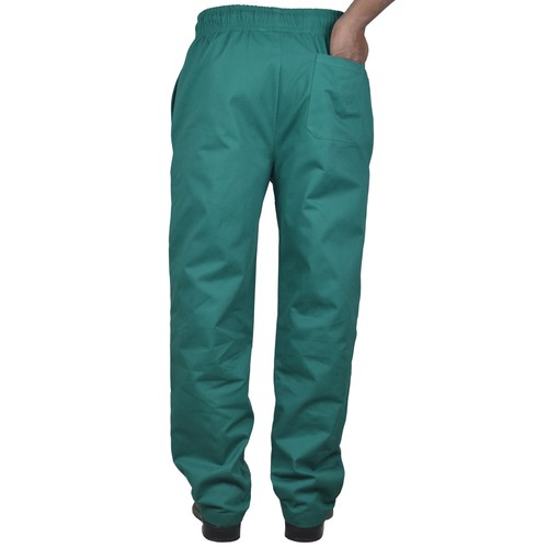Pantalones de algodón para chef catering ropa de trabajo cocina negros 100 % algodón pantalones de chef - Imagen 5 de 12