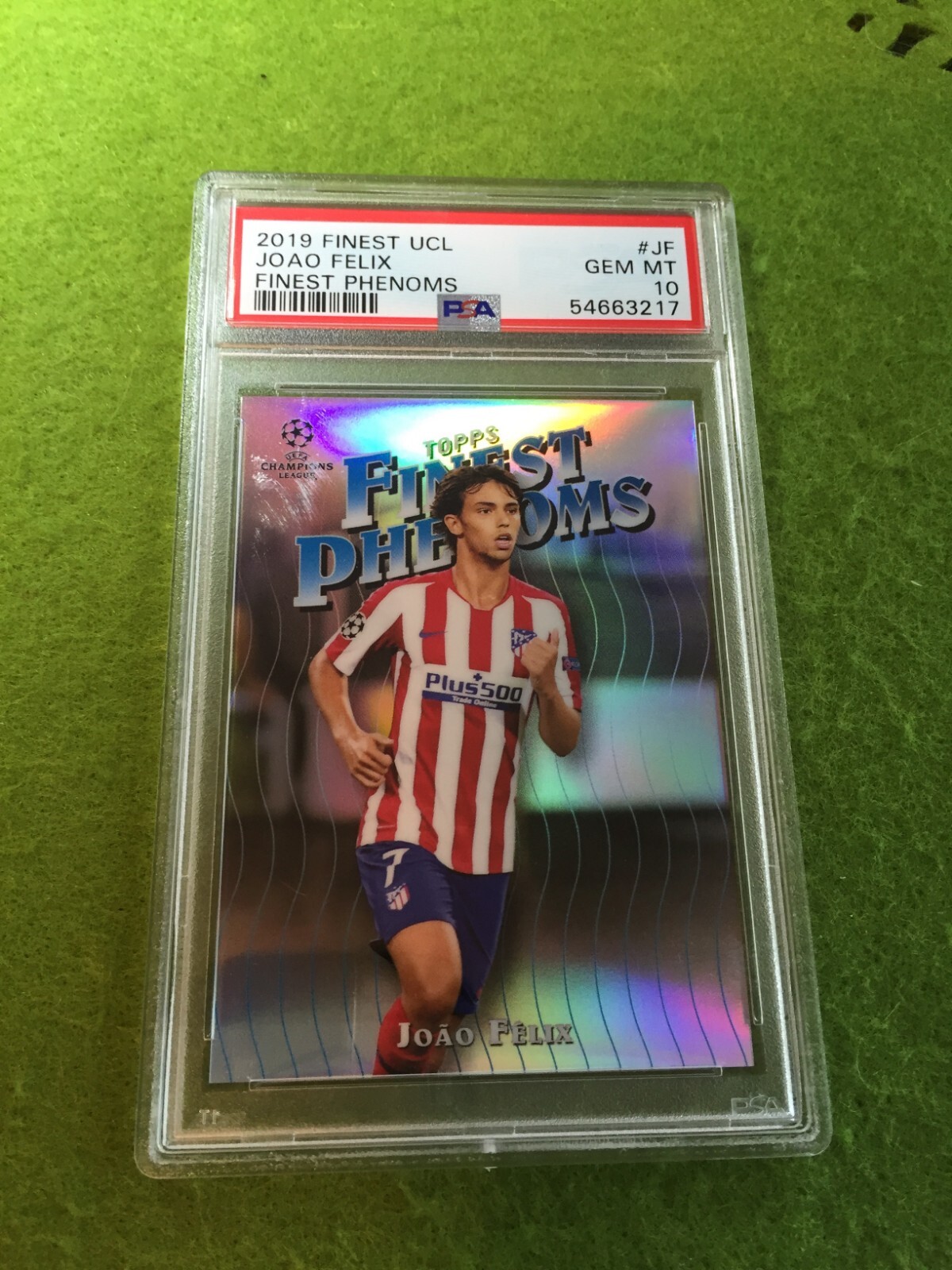 Joao Felix PSA 10 REFRACTOR CARD JERSEY #23 PORTUGAL 2019 Finest JOAO FELIX UCL view 19
