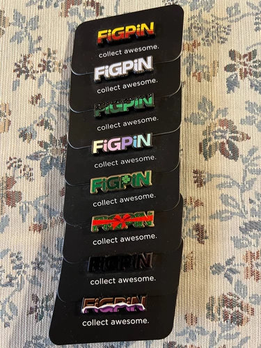 Figpin 8 individual Logo Pins, L5, L28, L35, L48, L49, L52, L59, L85, Unlocked
