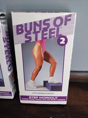 Buns Of Steel Lot Two 2, 5, 6 & Jane Fondas Fitness Tread