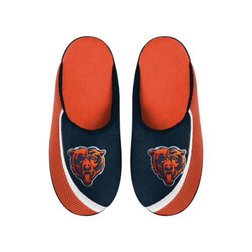 FOCO NFL Men's NFL Chicago Bears 2022 Big Logo Color Edge Slippers - Picture 1 of 7