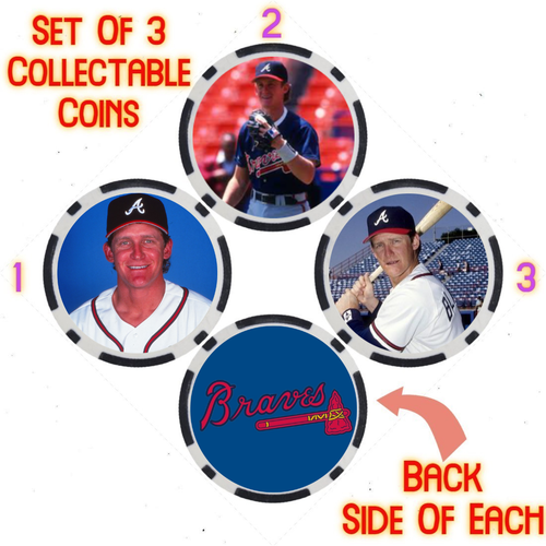 JEFF BLAUSER - LEGENDARY BRAVES BASEBALL PLAYER - COLLECTABLE COIN SET - Picture 1 of 2