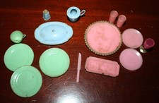 Vintage Barbie Dinnerware 16 pieces 