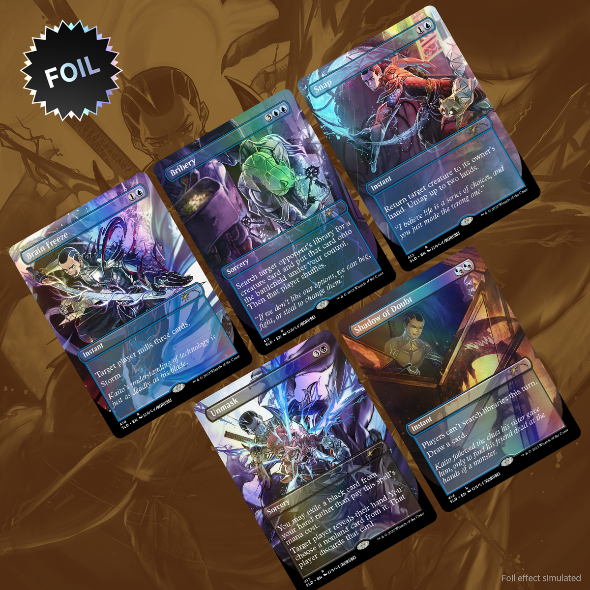 マジック:ザ・ギャザリング Secret Lair Kaito Shizuki Foil Introducing Kaito Shizuki FOIL SEALED mtg secret lair IN