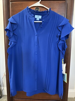 cece ruffle sleeve blouse