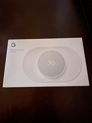 Google Nest Thermostat Trim Kit - Snow White Model GZZN7 sku: GA01837-US NEW