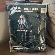 Star Wars Darth Vader Adult One Piece Jumpsuit Costume Size S/M
