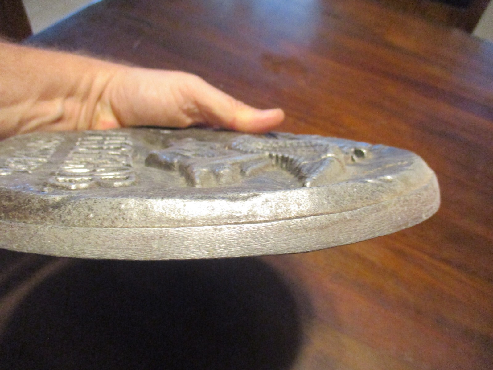 MICHELOB BEER SINCE 1896 3D ANHEUSER BUSCH OVAL SOLID CAST METAL HEAVY SIGN 9.5'