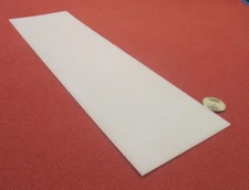 Hdpe White Bar 1/16" (.062") Thick x 3.75" Wide x 12" Long, 12 Pcs, 12 Ft Total