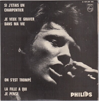 JOHNNY HALLYDAY SI J'ETAIS UN CHARPENTIER ''IF I WERE A CARPENTER'' FRANZÖSISCHER ORIGINAL