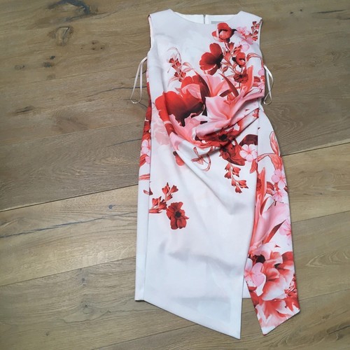 Coast Casabella Printed Shift Dress, Womens Dress Size UK16 Pink & Cream New - Foto 5 di 7