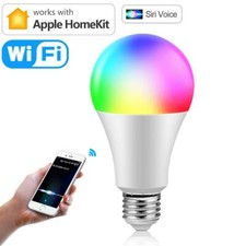 WiFi Smart Light Bulb Dimmable RGBWC Apple Homekit Siri Voice Control E27 7W